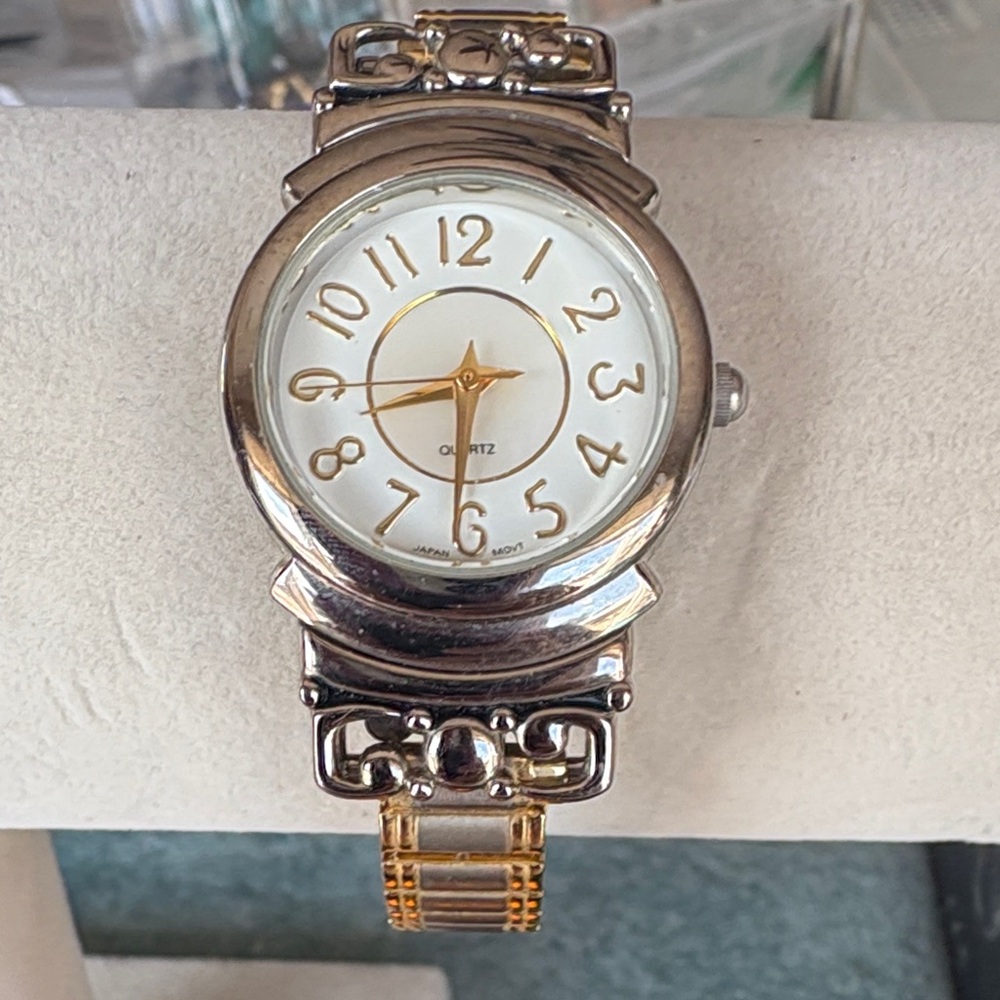Avon Silver and Gold Quartz Watch